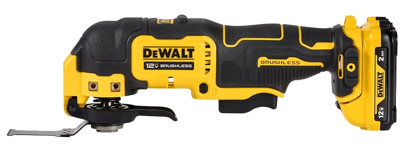 DEWALT DCS353F1 Oscillating Tool Kit, Battery Included, 12 V, 2 Ah, 18,000 opm, 3.2 deg Oscillating