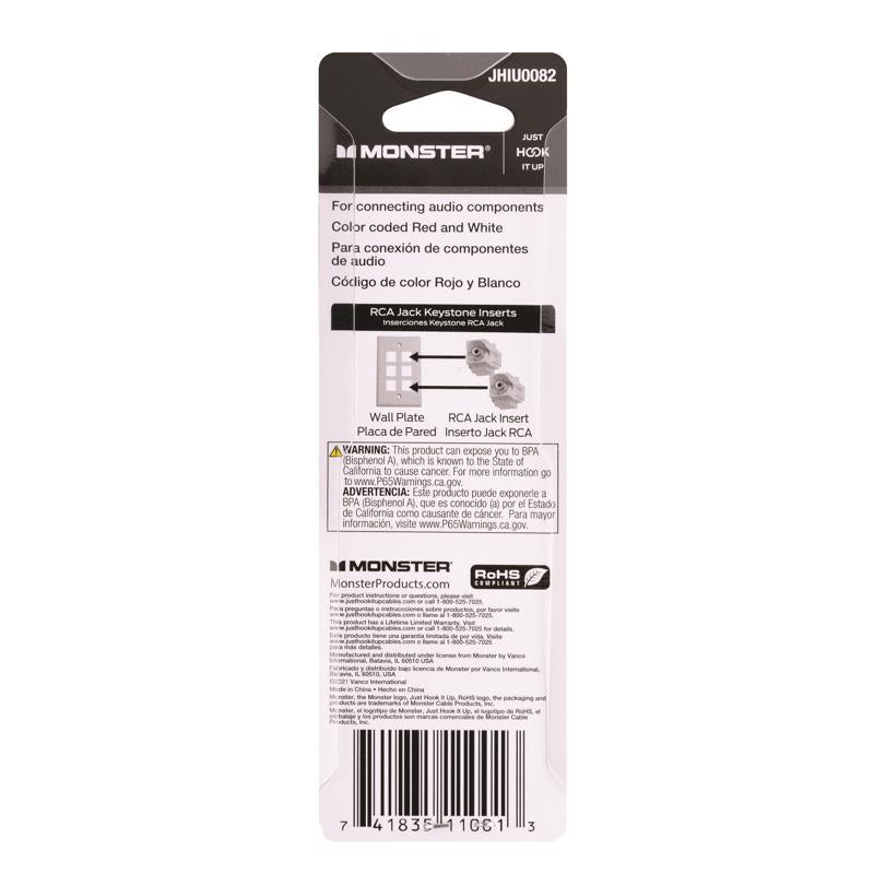 Monster Just Hook It Up Snap-In Inserts 2 pk