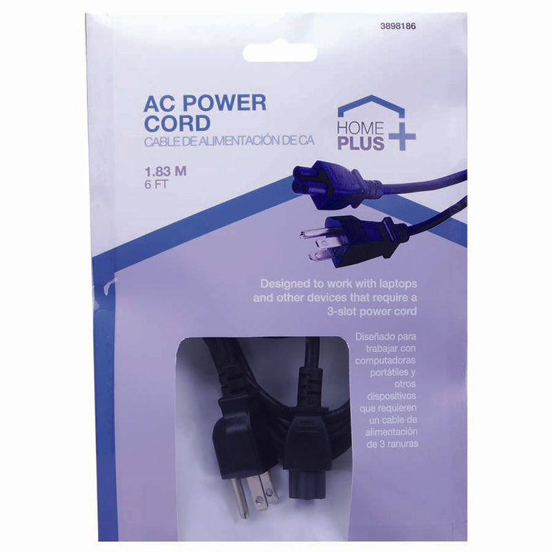 Home Plus 6 ft. L AC Power Cord