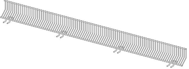FRONT WIRE SINGLE CHROME 48IN, Pack of 20