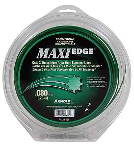 Arnold Maxi Edge Series WLM-180 Trimmer Line, 0.080 in Dia, 280 ft L, Polymer, Green