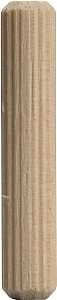 Waddell 874F DP-10 Dowel Pin, 1/4 in Dia, 1-1/4 in L, Hardwood, Pack of 10
