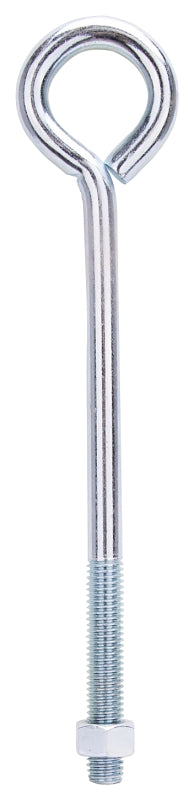 ProSource LR290 Eye Bolt, 13 mm Thread, Machine Thread, 3 in L Thread, 2-1/8 in Dia Eye, 633 lb Working Load, Steel, Pack of 10