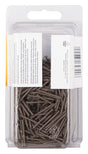 ProSource NTP-174-PS Panel Nail, 16D, 1 in L, Steel, Painted, Flat Head, Ring Shank, Dark Oak, Pack of 4