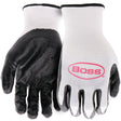 Boss Grip Series B31091-L-5P Coated Gloves, Men's, L, 8 to 8-3/8 in L, Elastic Knit Wrist Cuff, Nitrile Coating