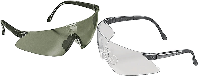 MSA LUXOR Series 697517 Safety Glasses, Scratch-Resistant Lens, Frameless Frame, Black Frame