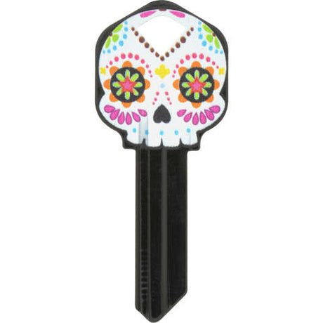 HILLMAN Wackey Sugar Skull House/Office Universal Key Blank KW1 Single, Pack of 6