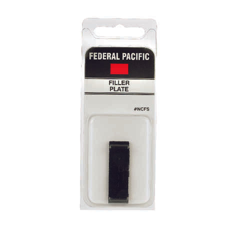 Connecticut Electric Federal Pacific 0 amps N/A V 1 space 2 circuits Surface Mount Filler Plate