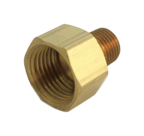 JMF Company 3/8 in. FPT X 1/8 in. D MPT Brass Reducing Coupling, Pack of 5