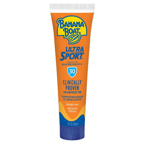 Banana Boat Ultra Sport No Scent Scent Sunscreen Lotion 1 oz 1 pk, Pack of 24