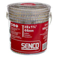 Senco DuraSpin No. 8 X 1-3/4 in. L Square Yellow Zinc Coarse Collated Wood Screws 1000 pk
