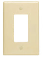 Leviton Ivory 1 gang Plastic Decorator Wall Plate 1 pk