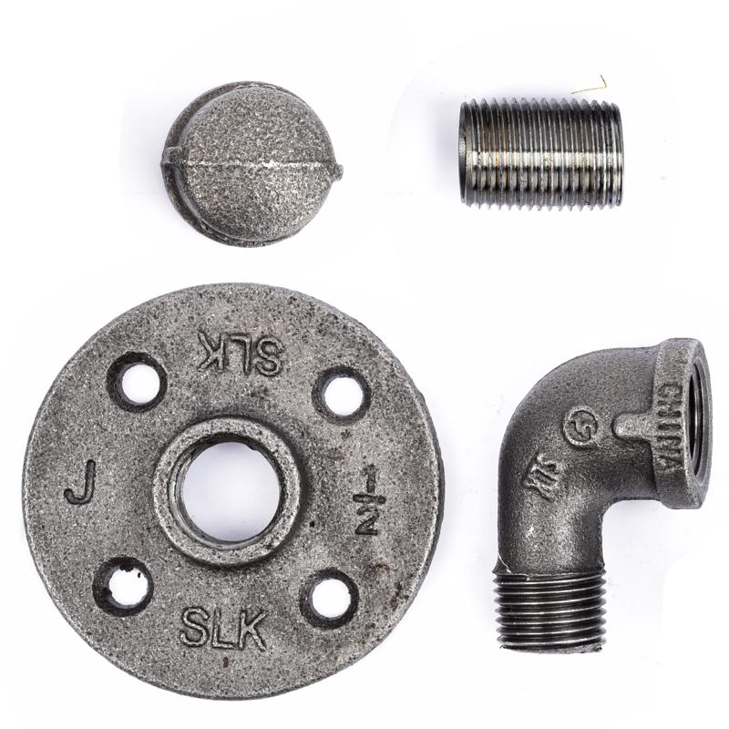 STZ Industries 3/8 in. FIP each X 3/8 in. D FIP Black Malleable Iron 3 in. L Pipe Hook