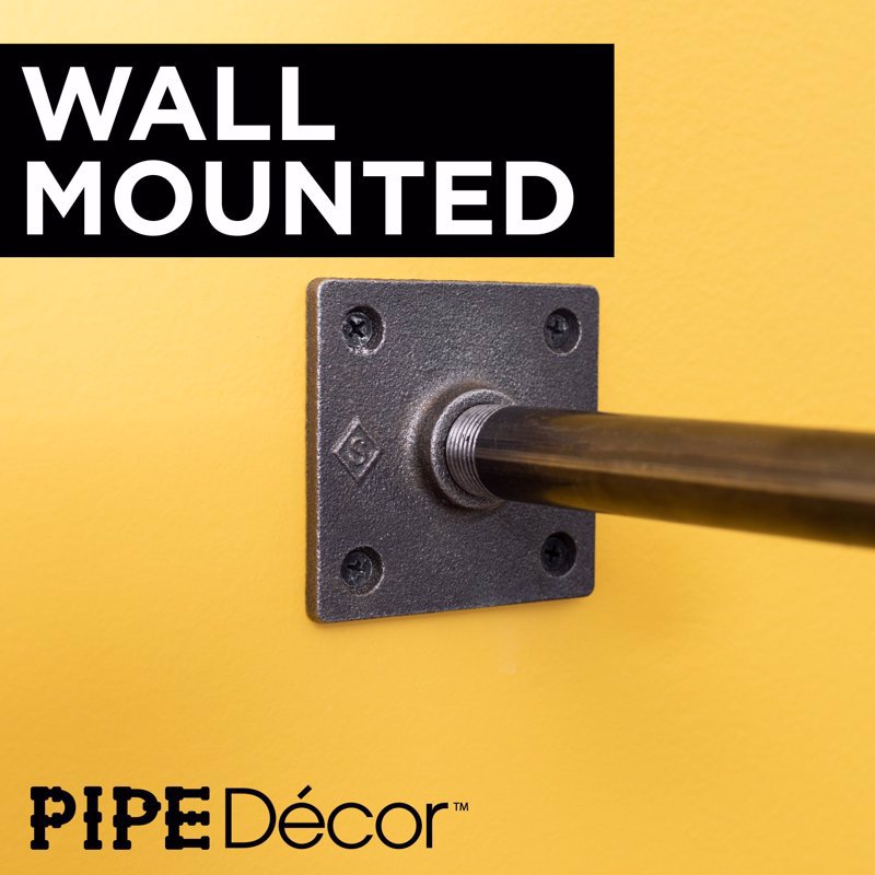 STZ Industries Black Steel Shelf Bracket 6 in. L