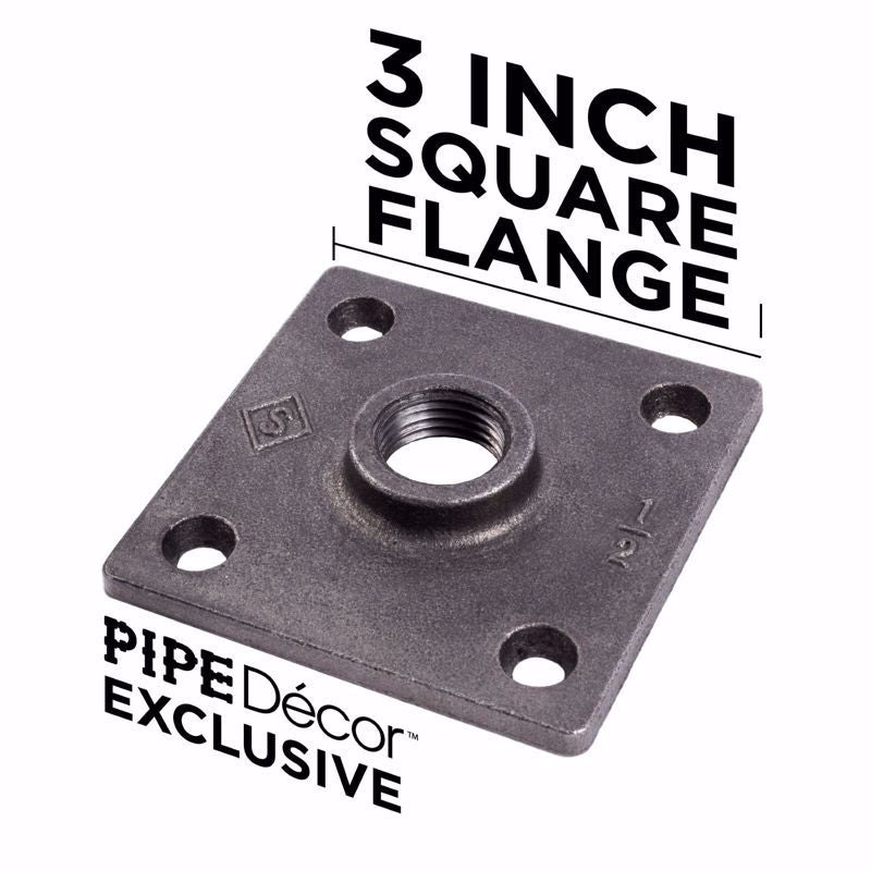 STZ Industries Black Steel Shelf Bracket 6 in. L
