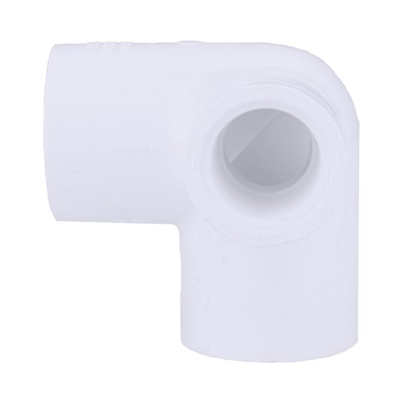 Charlotte Pipe Schedule 40 3/4 in. Slip X 1/2 in. D FPT PVC Side Outlet Elbow 1 pk