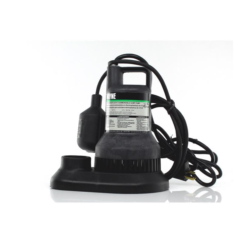 Wayne 1/3 HP 3,000 gph Thermoplastic Tethered Float Switch AC Sump Pump