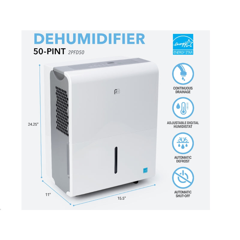 Perfect Aire 4500 sq ft 50 pt Dehumidifier