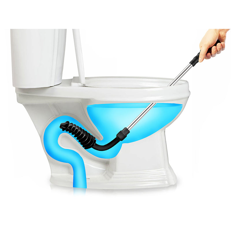 ToiletShroom Toilet Plunger with Holder 21 in. L X 3 in. D