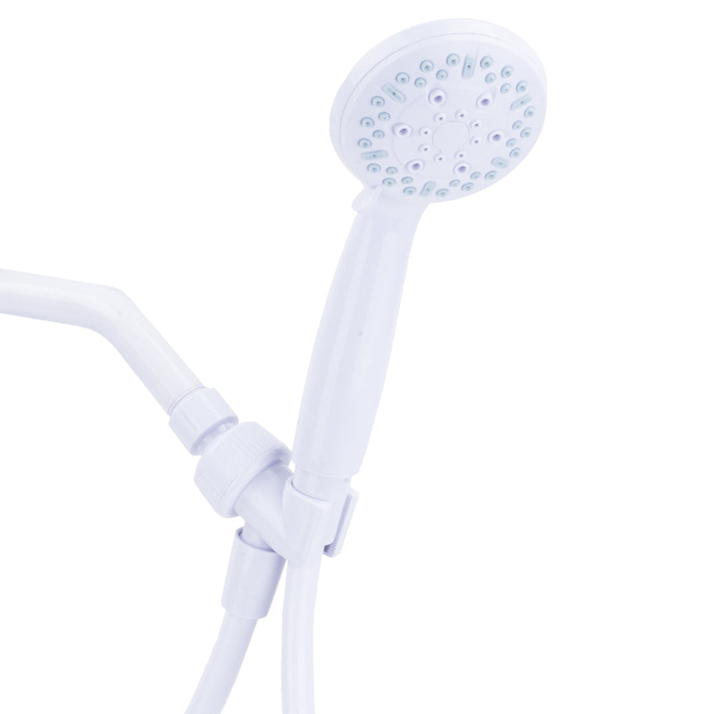 Homewerks White Plastic 3 settings Handheld Showerhead 1.8 gpm
