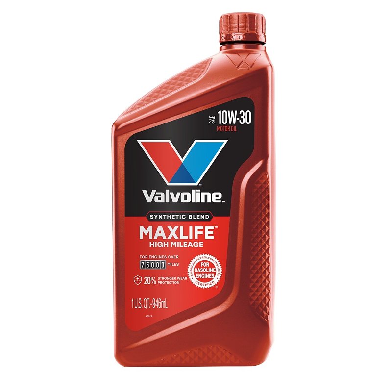 Valvoline 797976 Synthetic Blend Motor Oil, 10W-30, 1 qt, Bottle, Pack of 6