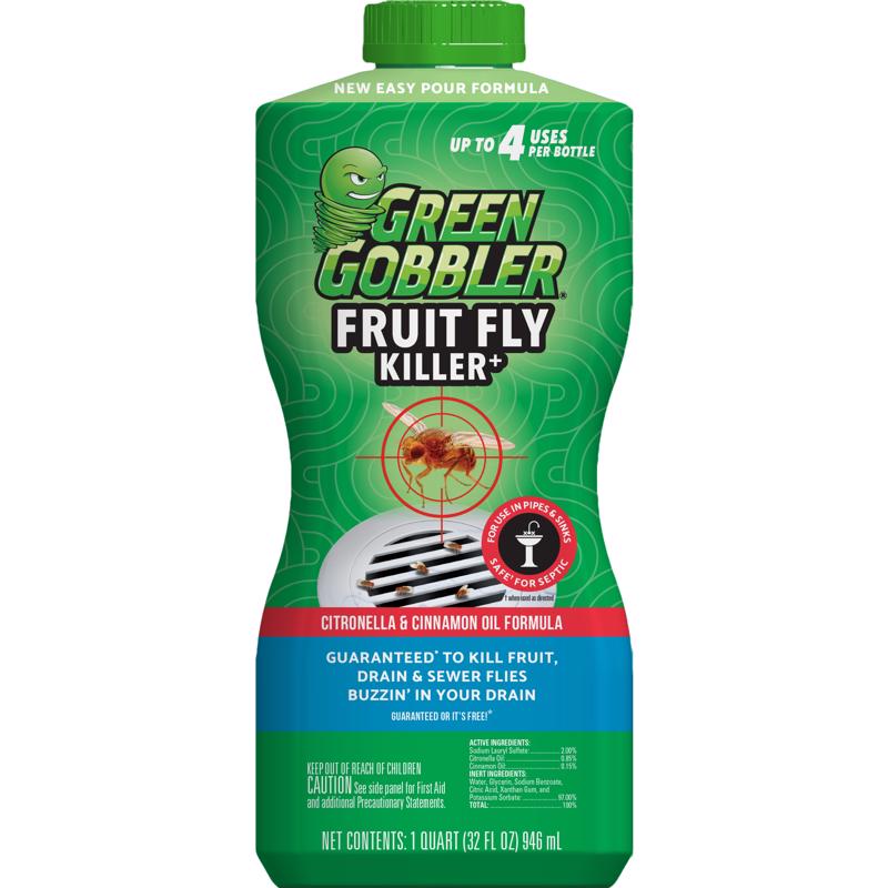 Green Gobbler Liquid Fruit Fly Killer 32 fl. oz., Pack of 6