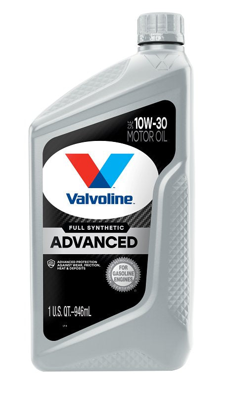 Valvoline VV935 Advanced Full Synthetic Motor Oil, 10W-30, 1 qt Bottle, Pack of 6