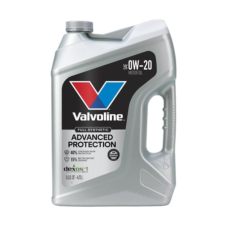 Valvoline 881150 Motor Oil, 0W-20, 5 qt, 3/PK, Pack of 3