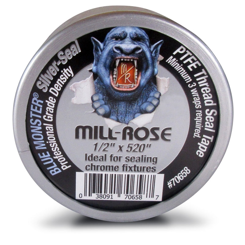 Mill Rose Blue Monster Silver 1/2 in. W X 520 in. L Thread Seal Tape, Pack of 30