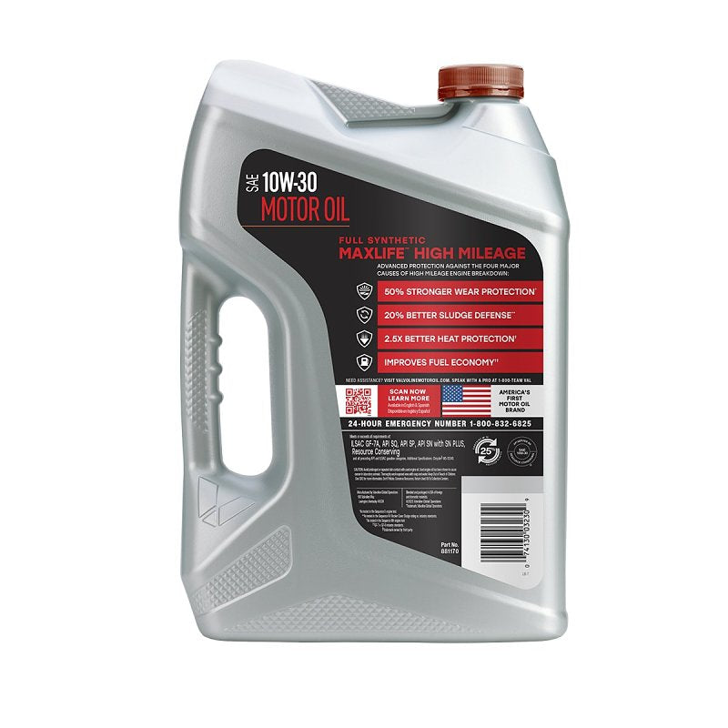Valvoline 881170 Motor Oil, 10W-30, 5 qt, Pack of 3