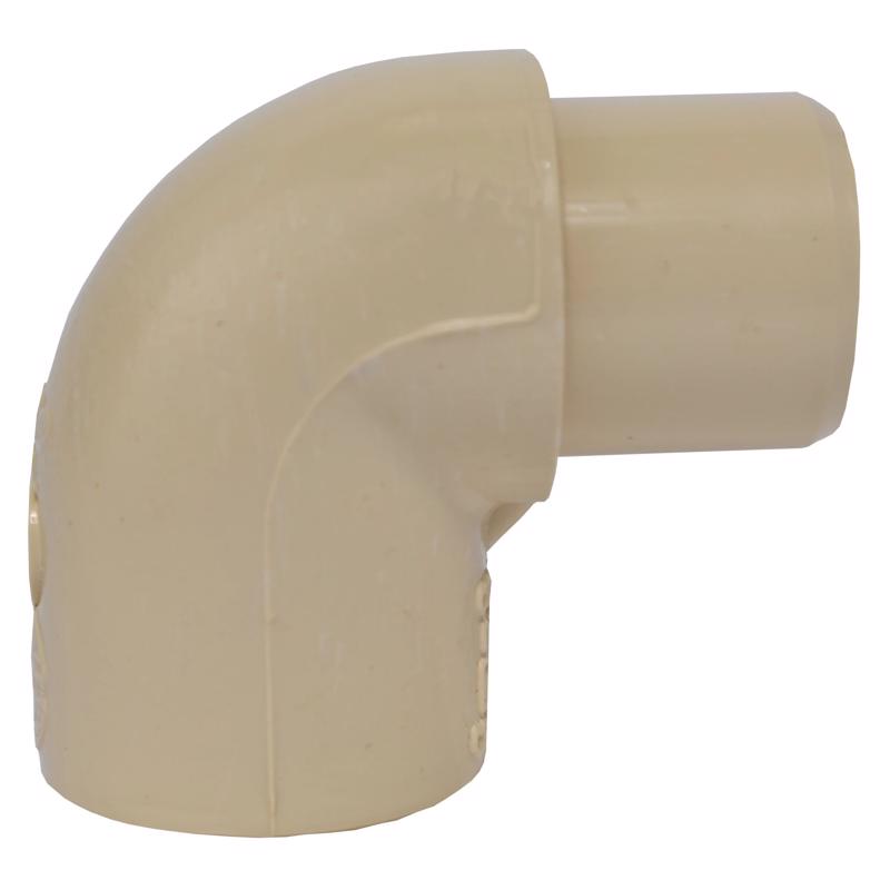 Charlotte Pipe 3/4 in. Spigot X 3/4 in. D Socket CPVC 90 Degree Street Elbow 1 pk, Pack of 25
