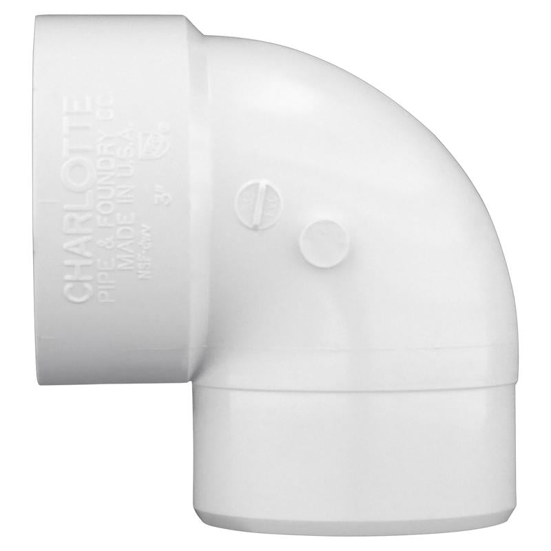 Charlotte Pipe Schedule 40 2 in. Hub X 2 in. D Spigot PVC 90 Degree Elbow 1 pk