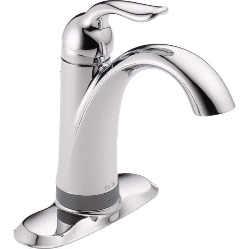 Delta Lahara Chrome Traditional Bathroom Faucet 4 in.