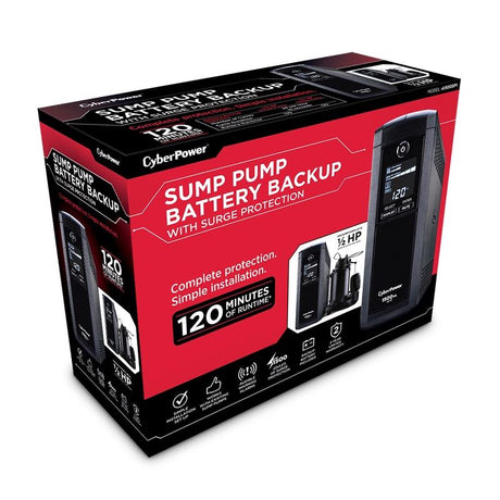 CyberPower 11 in. H X 3.9 in. W X 14 in. L Pump Sump Backup Battery