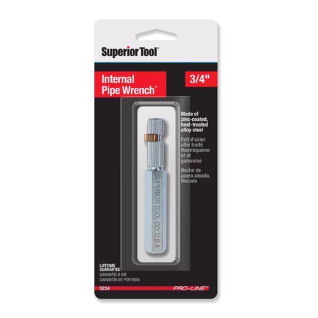 Superior Tool Internal Pipe Wrench 3/4 in. drive Silver 1 pc