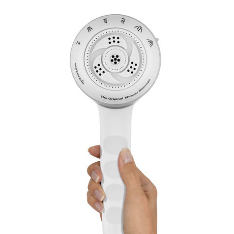 Waterpik PowerSpray Plus White 6 settings Handheld Showerhead 1.8 gpm