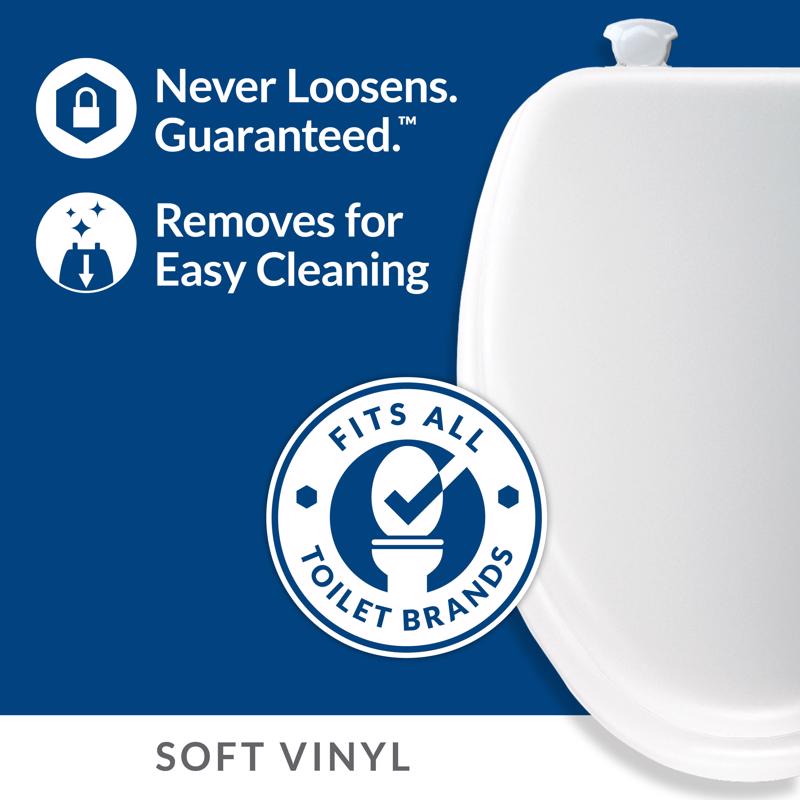 Mayfair by Bemis Eden Elongated Bone Soft Toilet Seat