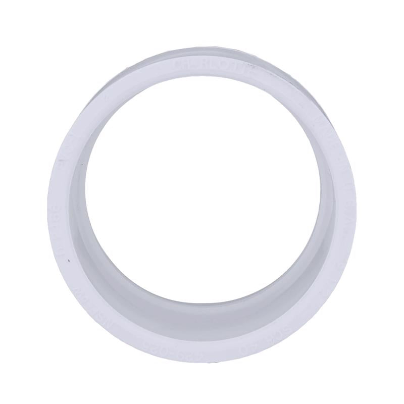 Charlotte Pipe Schedule 40 2-1/2 in. Slip X 2-1/2 in. D Slip PVC Coupling 1 pk