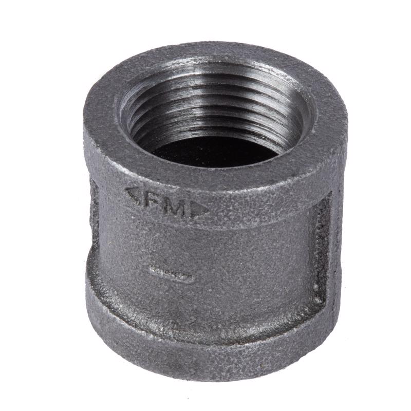STZ Industries 1 in. FIP each X 1 in. D FIP Black Malleable Iron Coupling, Pack of 5