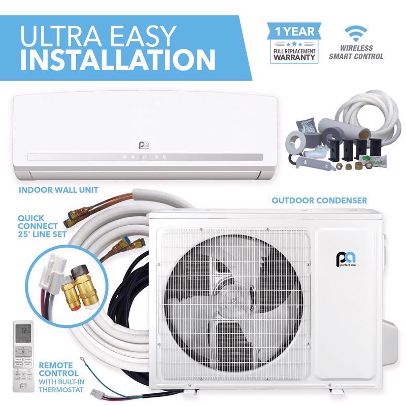 Perfect Aire 3rd Generation 1 Zone 12000 BTU 22 SEER Ductless Mini Split Air Conditioner & Heat Pump