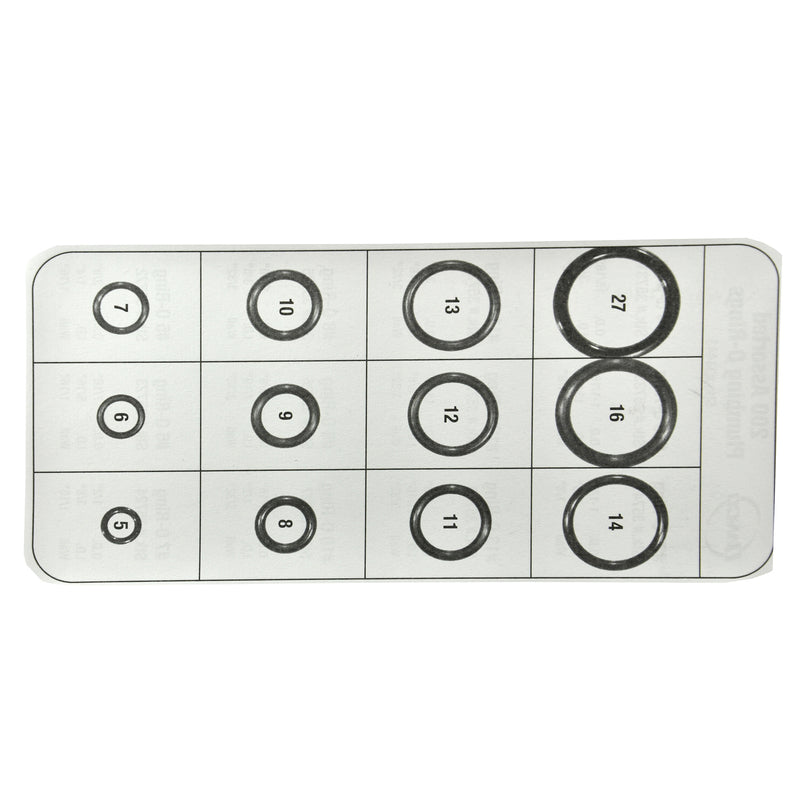 Ace Rubber O-Ring Kit 200 pk