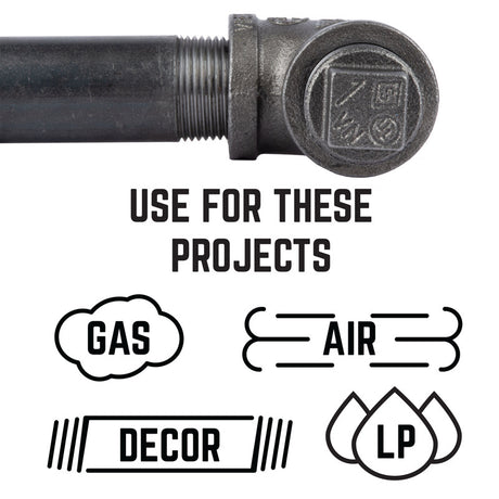 STZ Industries 1 in. MIP each Black Malleable Iron Plug