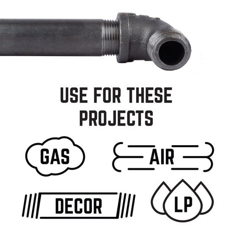 STZ Industries 1 in. FIP each X 1 in. D MIP Black Malleable Iron 90 Degree Street Elbow, Pack of 5