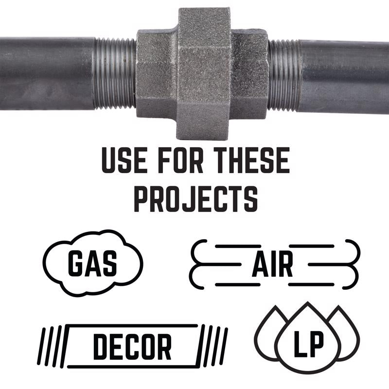STZ Industries 3/4 in. FIP each X 3/4 in. D FIP Black Malleable Iron Union, Pack of 5