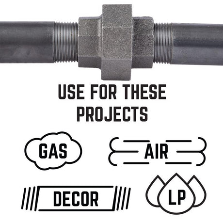 STZ Industries 3/4 in. FIP each X 3/4 in. D FIP Black Malleable Iron Union, Pack of 5