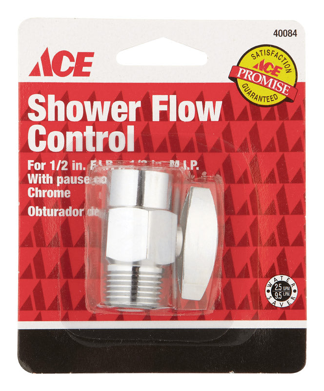 Ace Chrome Stainless Steel Shower Flow Control