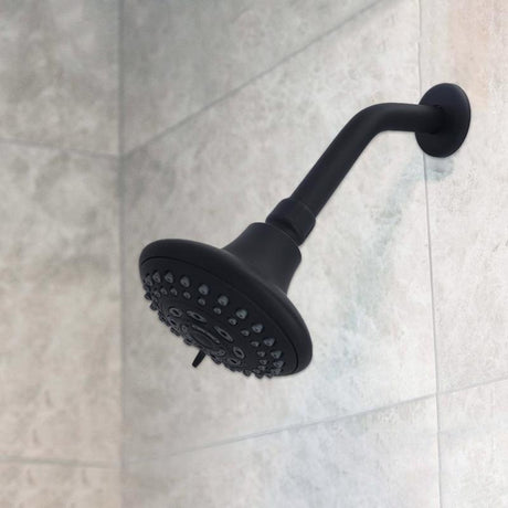 Danco Matte Black Stainless Steel 8 in. Shower Arm and Flange