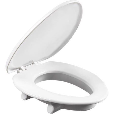 Bemis Independence Asurance Elongated White Plastic Toilet Seat, Pack of 2