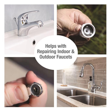 Ace Assorted in. D Rubber Washer Emergency Kit 45 pk, Pack of 6