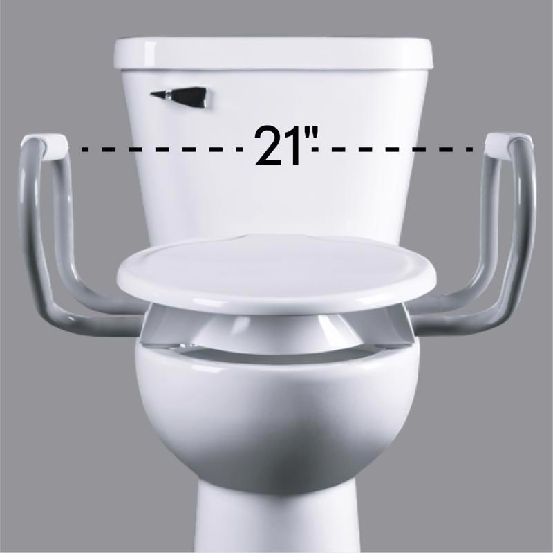 Mayfair by Bemis Assurance Elongated/Round Gray Seat Support Arms, Pack of 4